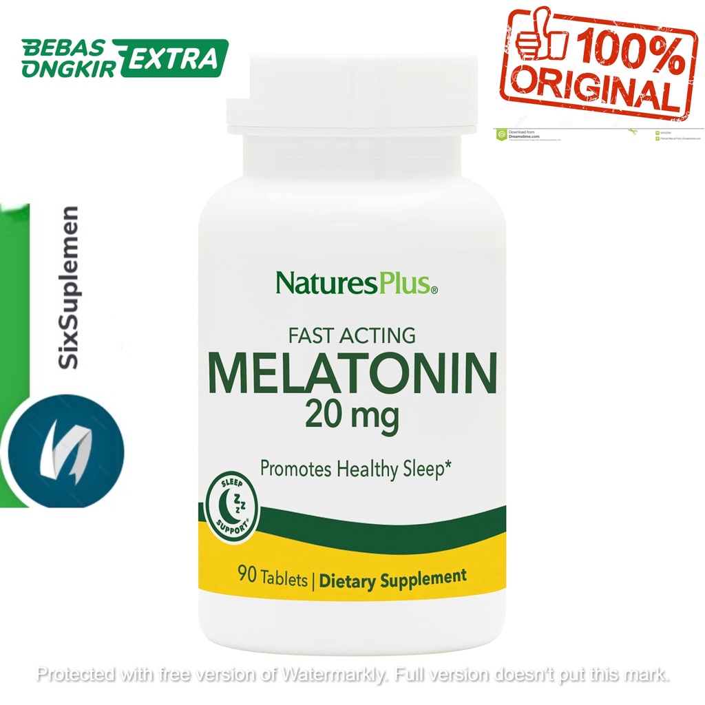 Natures Plus Melatonin Fast Acting 20mg isi 90 (20mg)