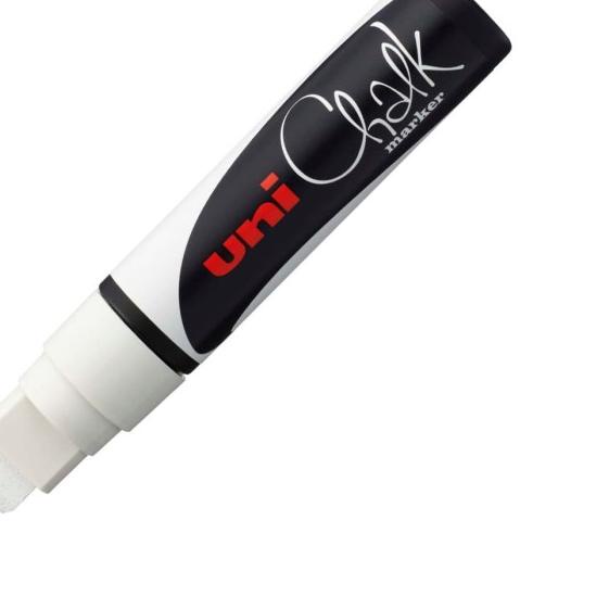 

UNI Chalk Marker PWE-17K Marker Pen (Extra Broad Chisel Tip) - White