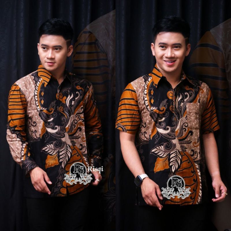 Jual Kemeja Batik Pria Casual Modern Trendy Masa Kini Kemeja Seragam ...