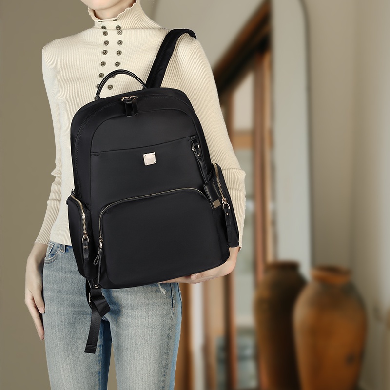 SmallLee  Wanita Tas Ransel Wanita Tas Laptop 14 Inch Tas Kantor Bisnis