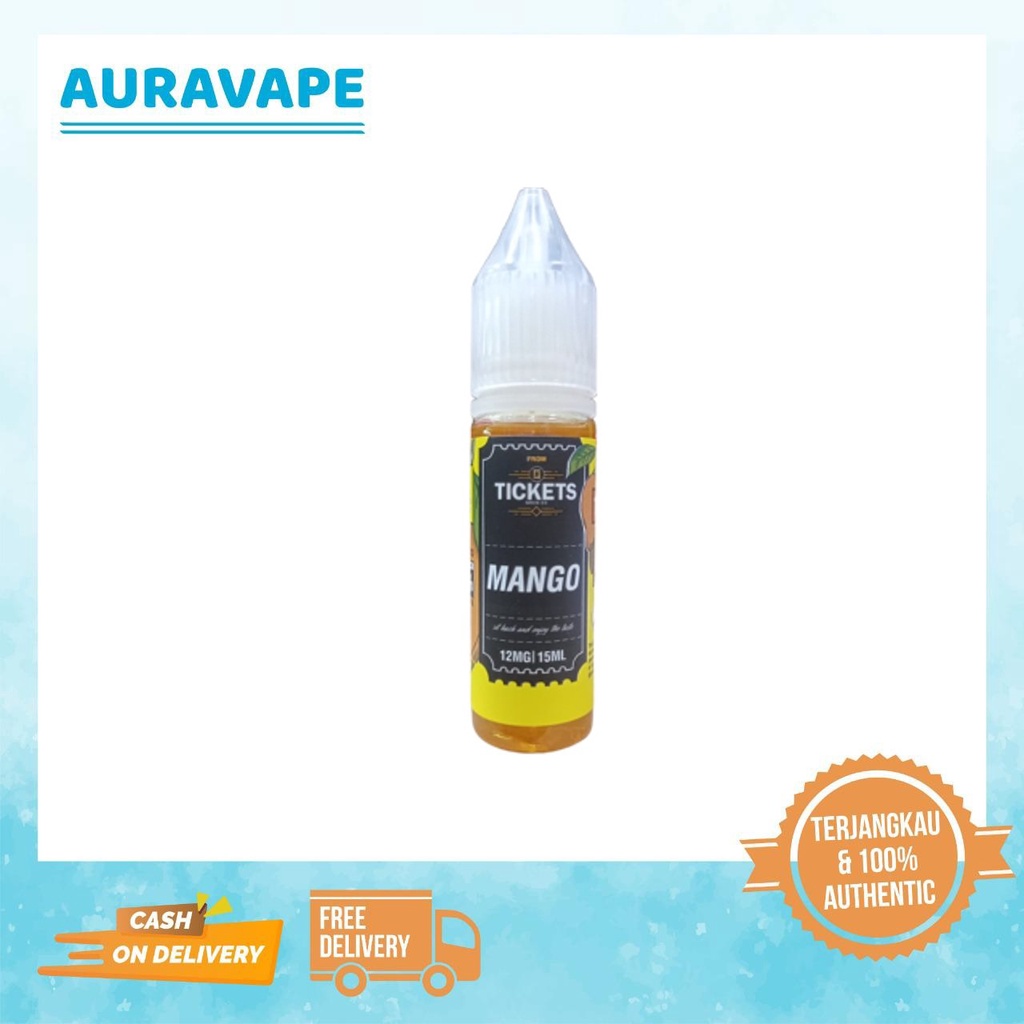 Jual Ticket Mango Pods Friendly 15ml / 15mg by Tickets Brew Shopee
