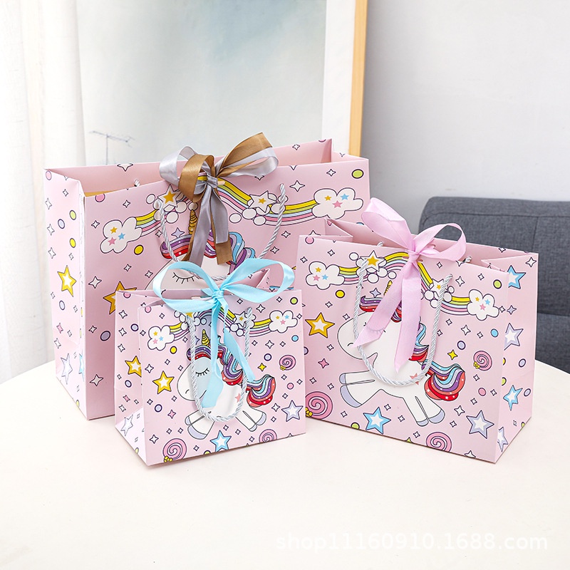 

Paperbag Premium Unicorn Pink Tas Kado Goodie Bag