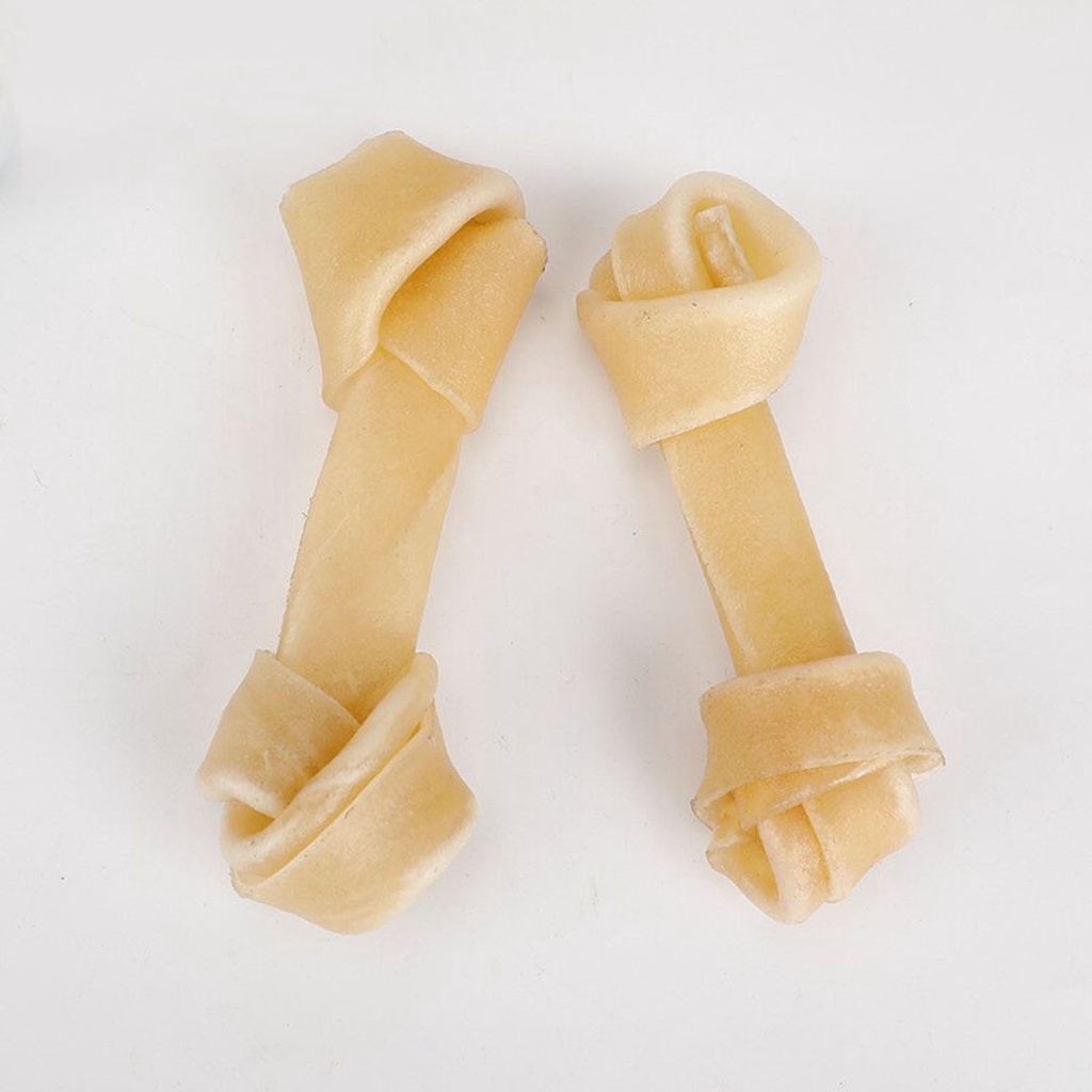 Snack Dog Knotted Bone Per Pcs Cemilan Anjing Tulang Ikat 4-4,5 inch FEFARM