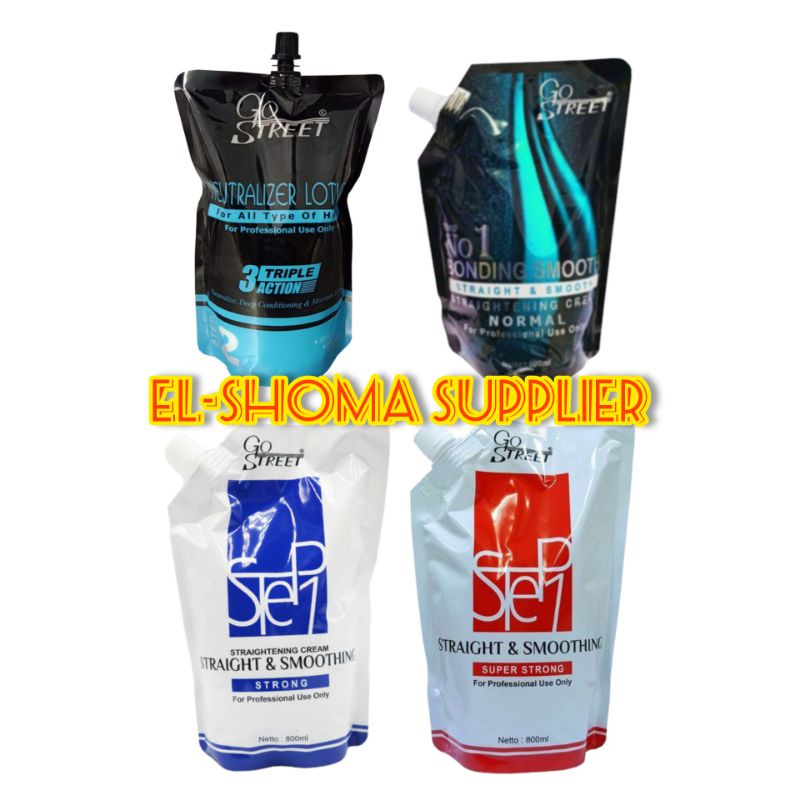 Go Street Bonding Smoothing Straightening Step 1 / Step 2 800 ml - Pelurus Rambut / Smoothing
