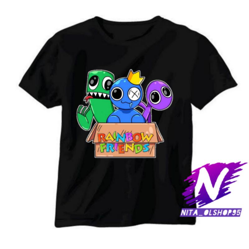 baju anak rainbow friends kaos anak rainbow friends baju rainbow friends game Roblox terbaru