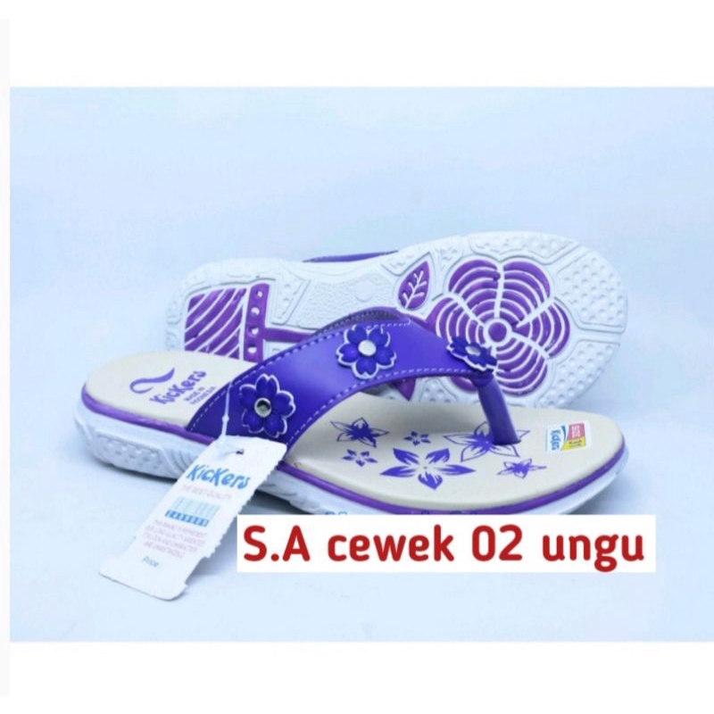 (cod) sandal anak cewek 26-35 kickers murah berkualitas sendal japit anak sandal japit remaja sandal