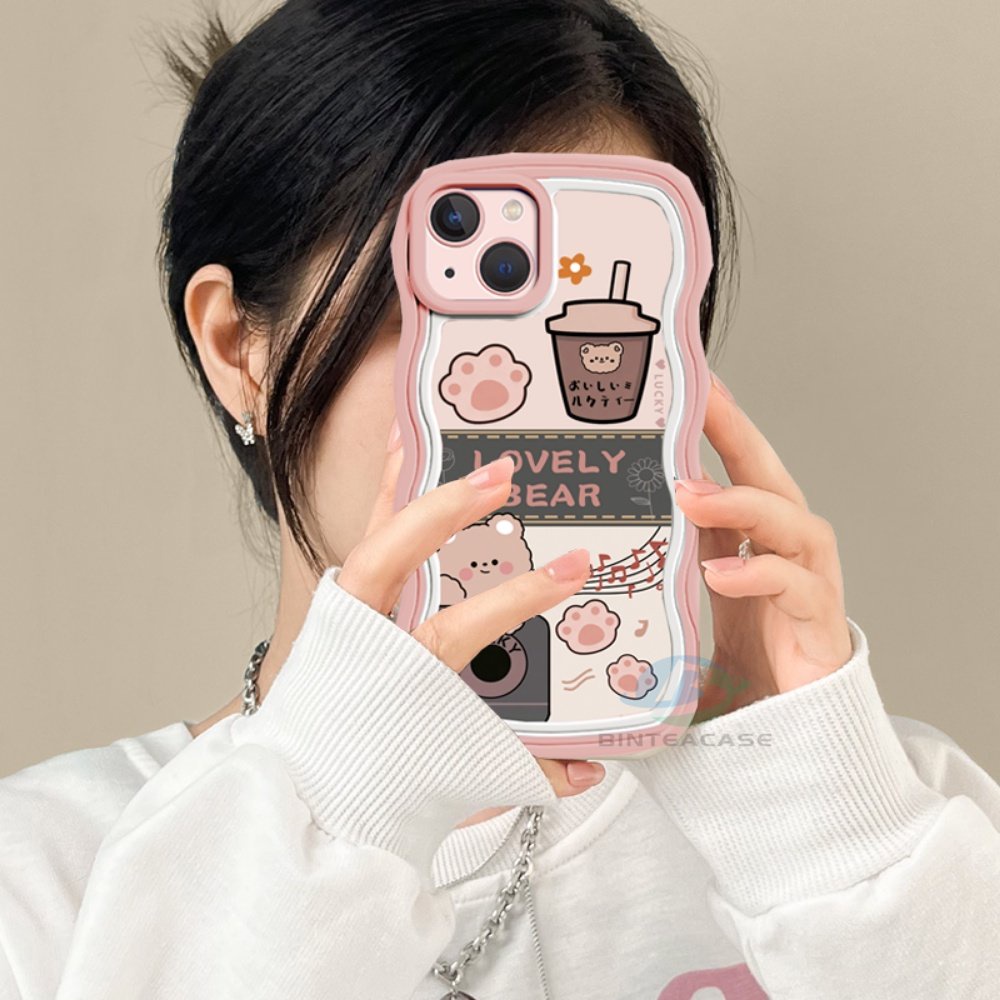 Casing TPU Redmi Note 11 Pro Note 11S 10A 10C 9A 10 9T 9 Note 10 5G 10s Note9 Note8 Poco X3 NFC M3 Motif Milk Tea