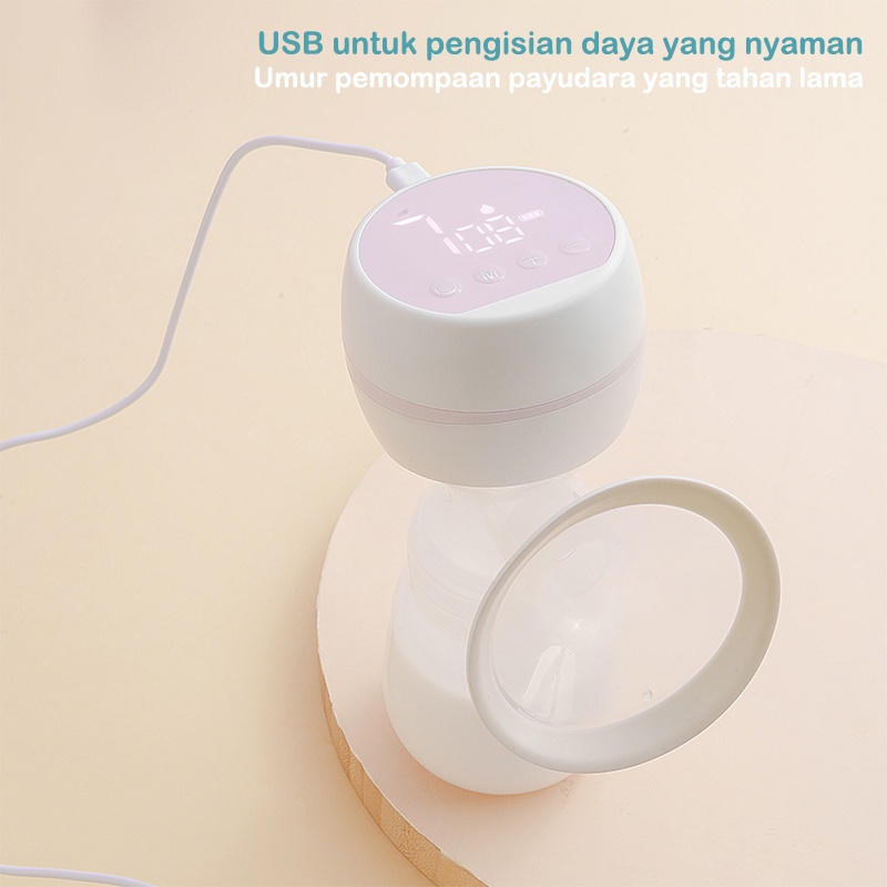 DADAWARD Pompa ASI Elektrik Portable/ Tanpa Rasa Sakit Painless Rechargeable Single Electric Breast Pump/Alat Pompa Asi  Otomatis BPA Free/ Pompa ASI Elektrik Tanpa Kabel Breast