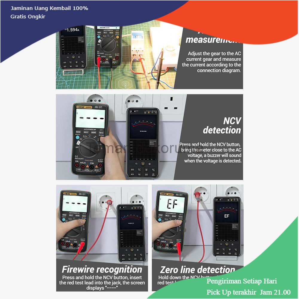 TD - PR2 ANENG Digital Bluetooth Multimeter Voltage Tester - AN9002