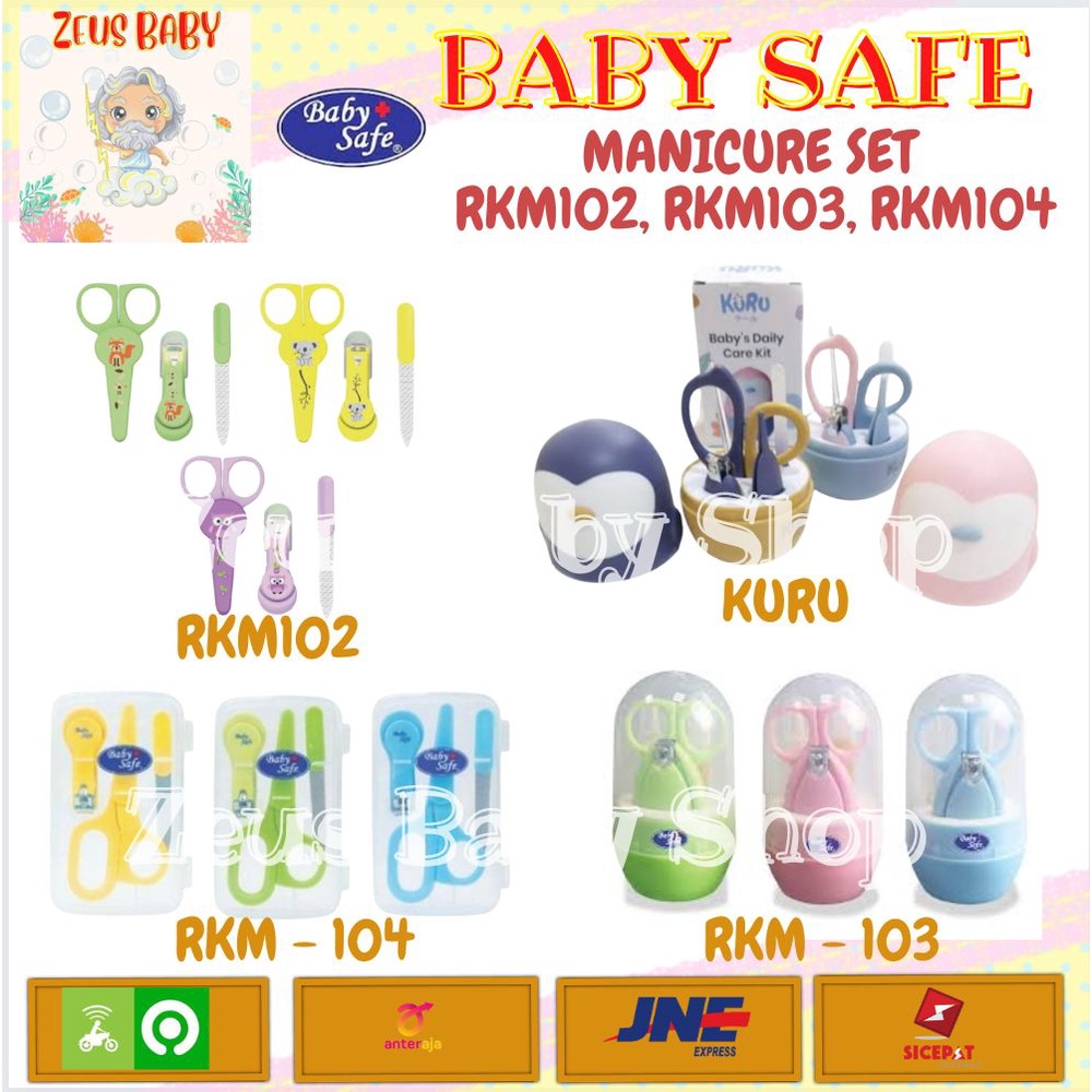 BABYSAFE MURAH MANICURE SET BULAT GUNTING KUKU BAYI ANAK (RKM103) RKM102 RKM104 BABY SAFE