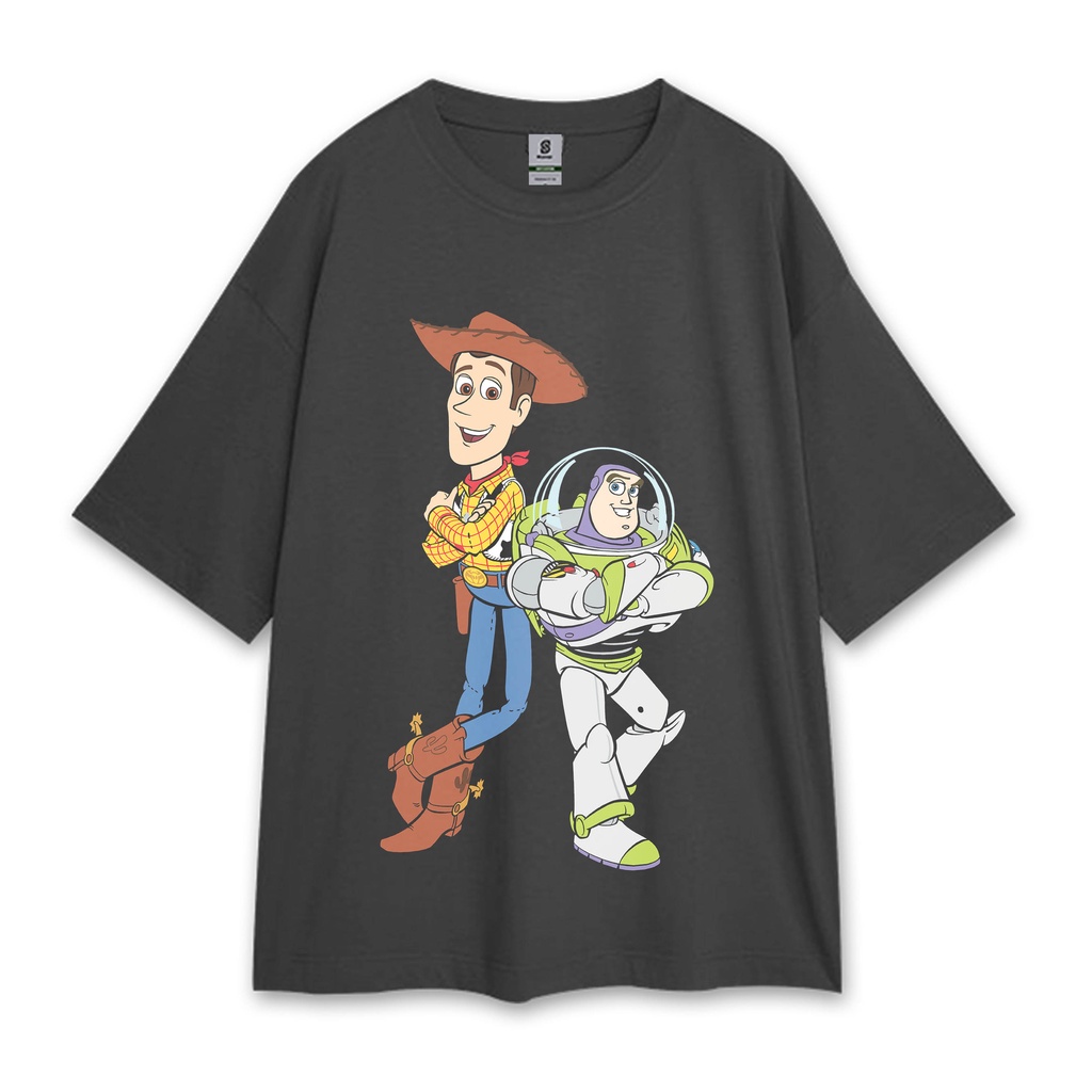 TOY STORY WOODY AND BUZZ STYLE OVERSIZE TEE