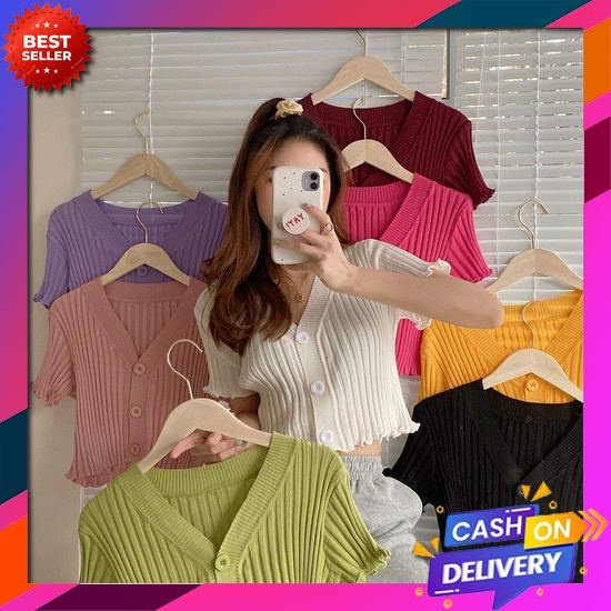 Kaos Plisket Wanita Lengan Panjang / Baju Atasan Wanita / Kaos Rip Wanita Lengan Panjang / Baju Ootd