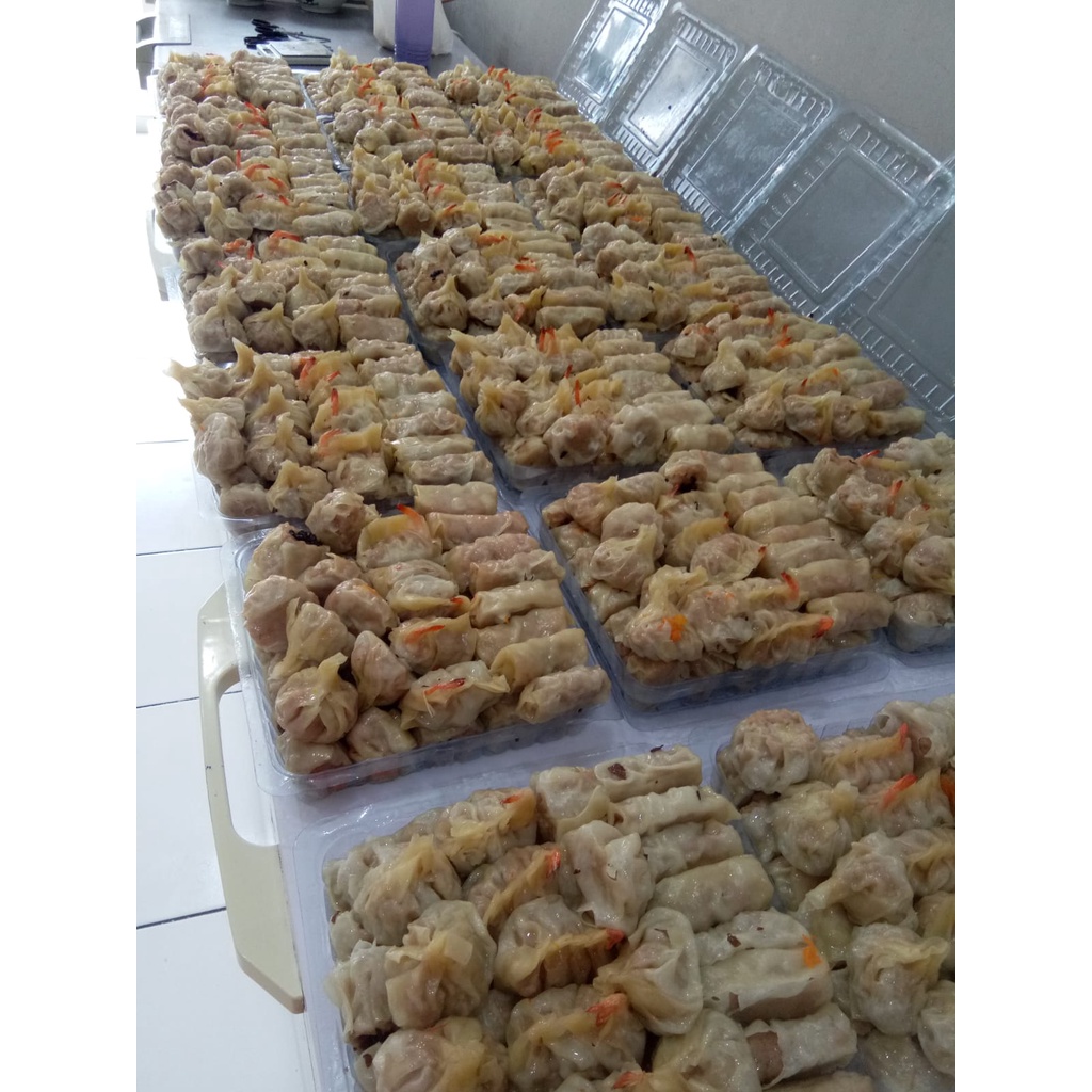 

[TERLARIS] DIMSUM AYAM PREMIUM SRM HALAL ISI-100PCS MIX TOPPING SUDAH TERMASUK SAOS