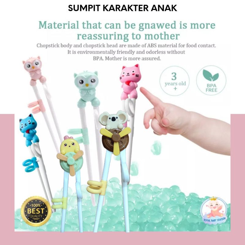 Hot Sumpit Makan Anak Karakter Lucu Import BPA Free