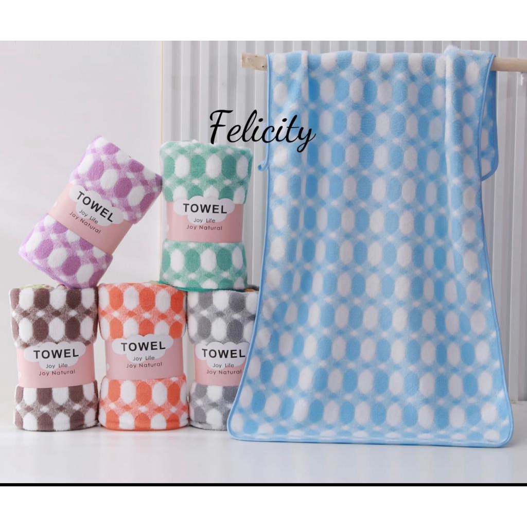 MH Handuk Microfiber Towel Joy / Xin Ju Yuan / Sarang Lebah / Felicity Uk 50x100 Paling Termurah