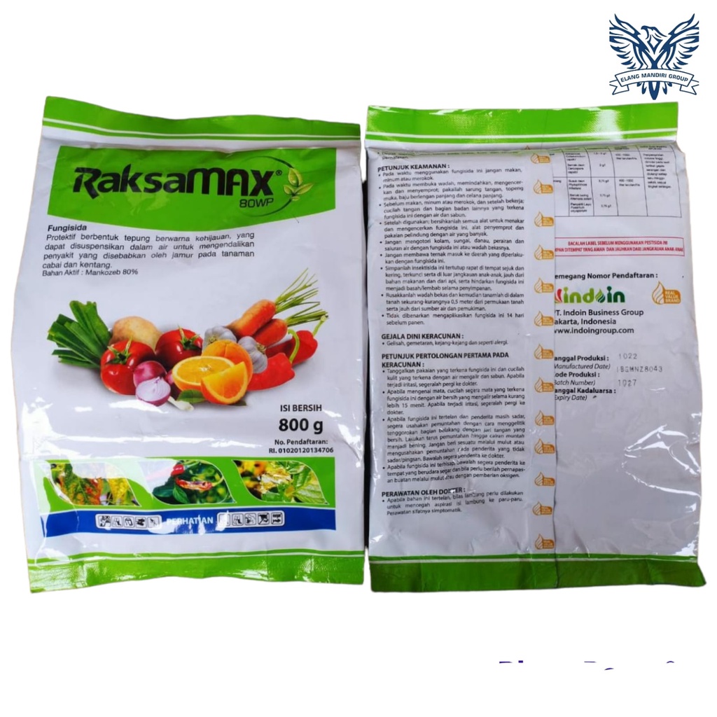 Fungisida Raksamax 80 WP 800GR Bahan Aktif Mankozeb 80%