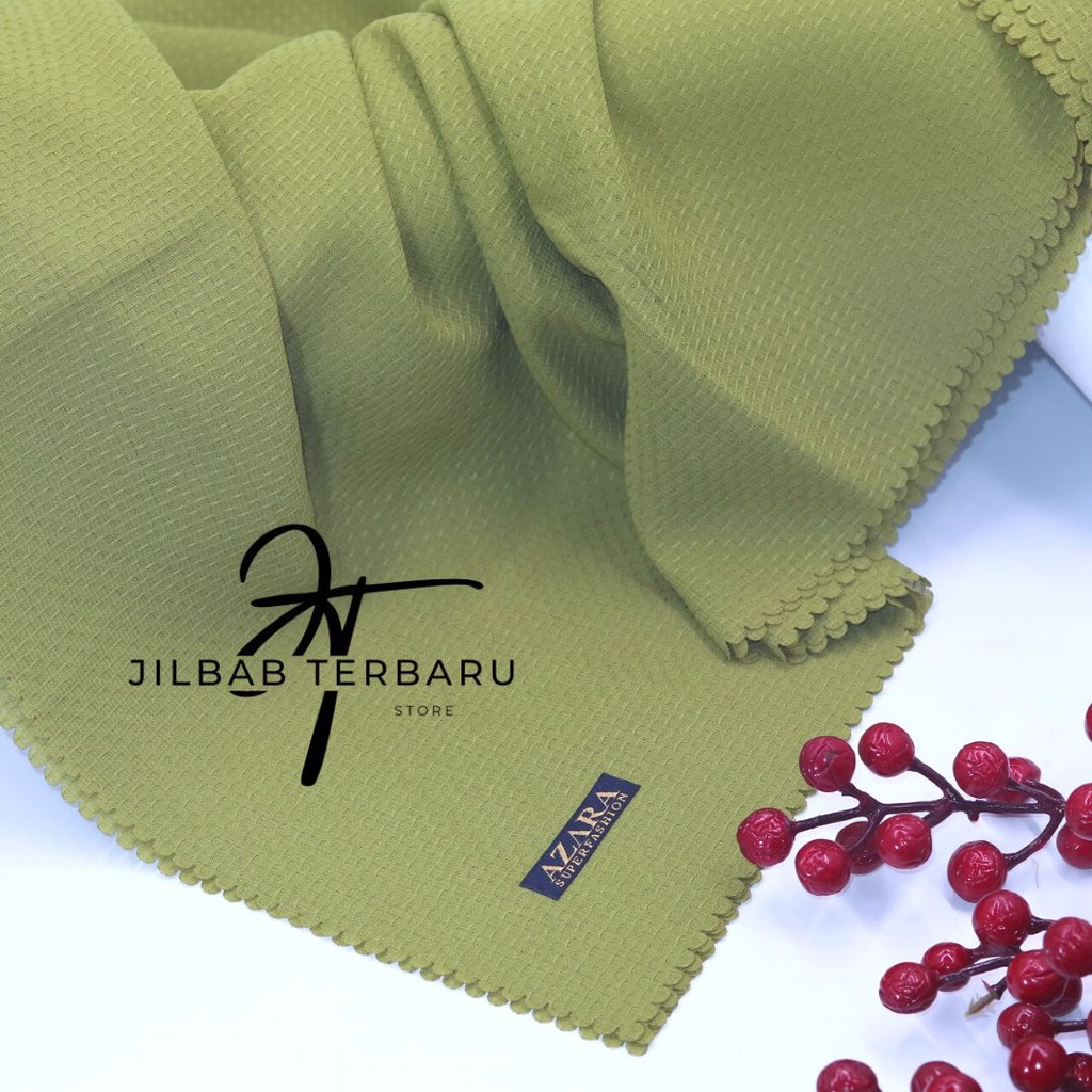 JILBAB SEGIEMPAT NUR CHECK BY AZARA / SEGI EMPAT AZARA CORN SKIN WAFFLE / HIJAB NUR CHECK BY AZARA