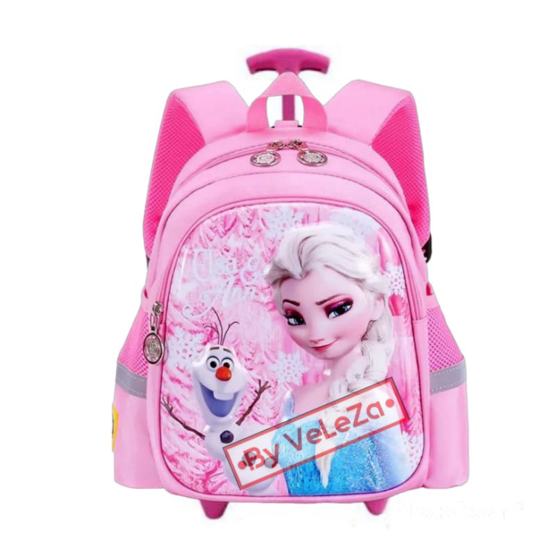 Tas ransel troli anak karakter Frozen - tas sekolah PAUD TK - tas anak