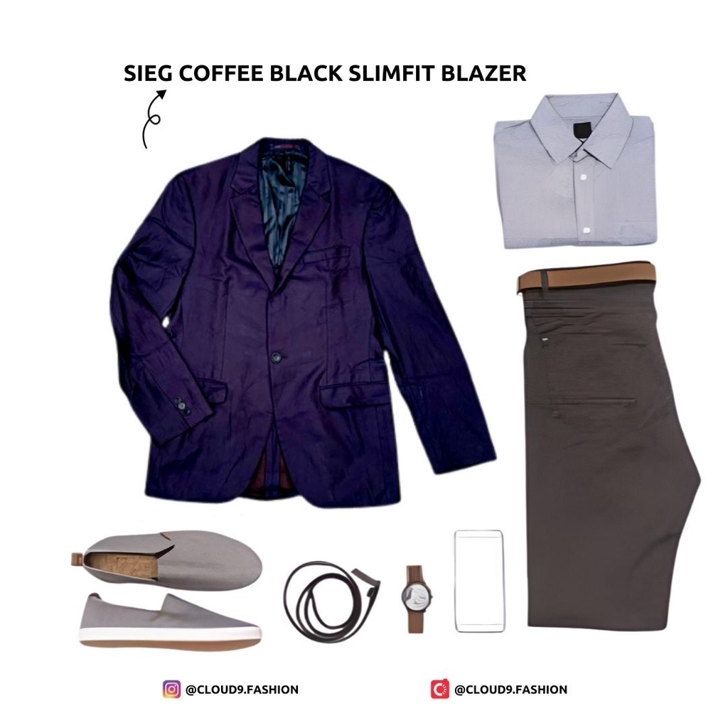 SIEG BLACKCOFFEE SLIMFIT BLAZER