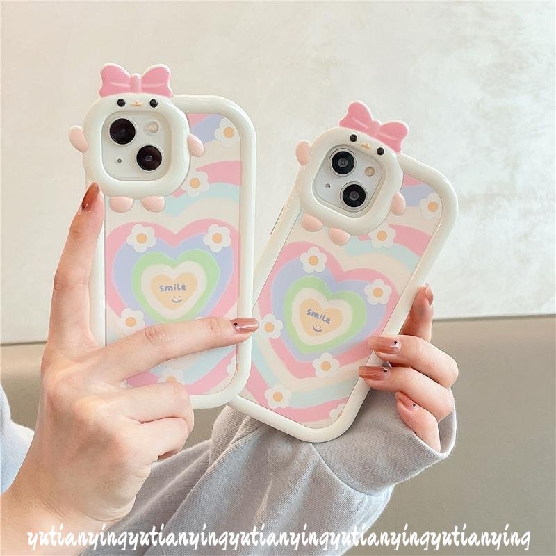 Case Oppo A17 A17 A15 A7 A5s A74 A16 A96 A5 A9 2020 A17K A54 A95 A12 A77s A55 A57 A76 A16s A53 Reno 8Z 6 7Z A16K A1K A31 A16E A94 A92 A3s 3D Monster Gradient Love Heart Flower Cover