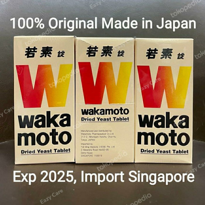 Wakamoto 300 Tablets Made in Japan Import Singapore Obat Maag Lambung