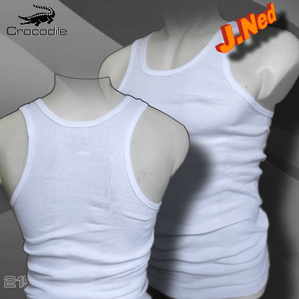 J215 KAOS SINGLET PRIA CROCODILE  SIZE S - XL