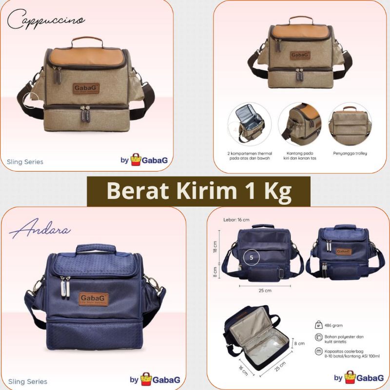 MYG - Gabag - Cooler Bag Andara - Cappucino - Thermal Bag Andara