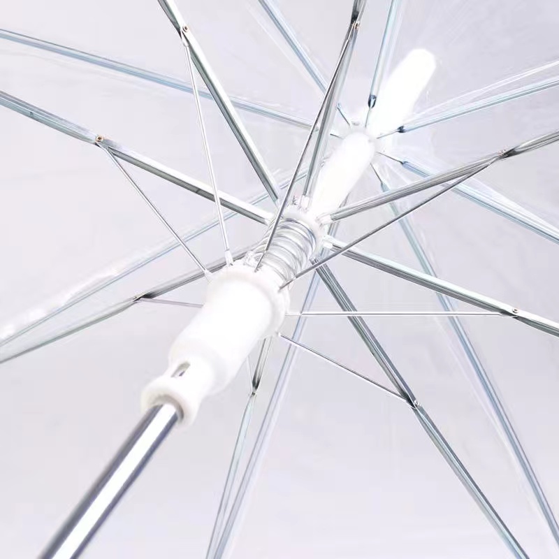 IKILOSHOP Payung Transparan Bening umbrella transparant Korea white umbrella