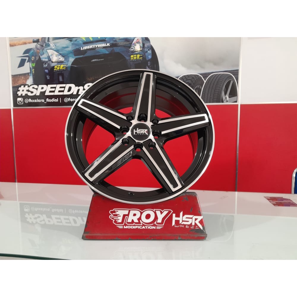 Velg Mobil Racing Paling Lima HSR NE5 5206 Pelek Jazz,Brio,Yaris,Agya