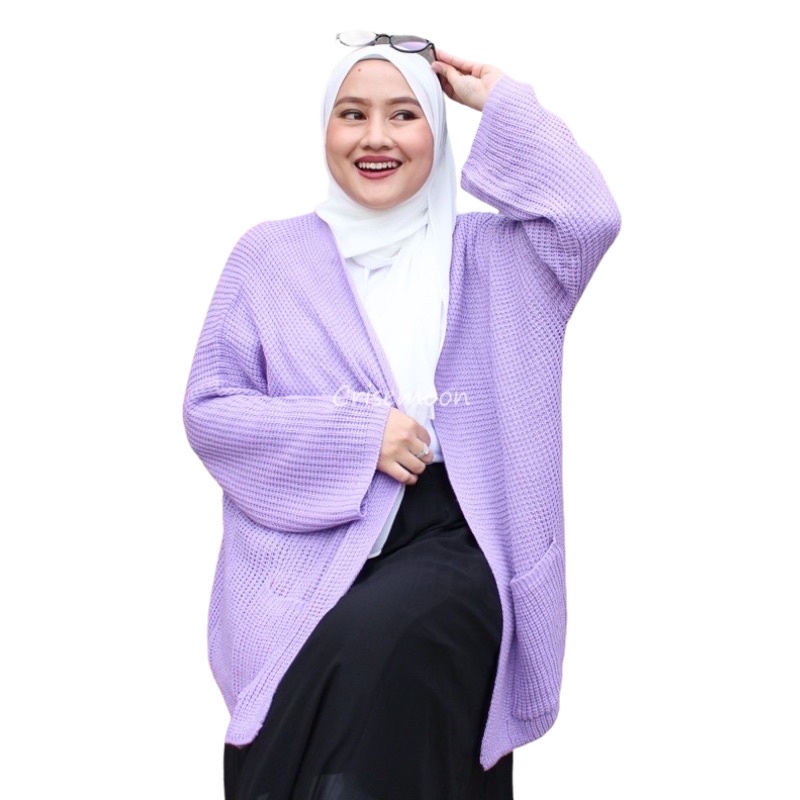 (REALPICT)Kardigan JUMBO LD 150Cm Oversize Rajut Wanita