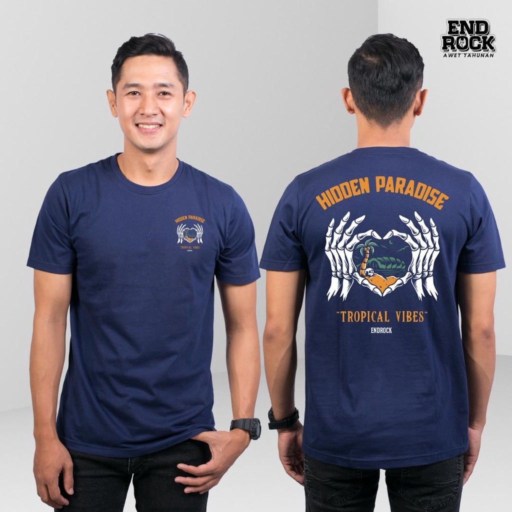 Kaos Distro Original Endrock Tema Hidden Paradise