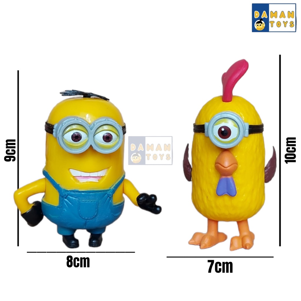 Mainan Minions The Rise Of Gru Minions Despicable Me 2 Action Figure Mainan Pajangan Hiasan Kue Topper Cake Mainan Pajangan Hiasan Miniatur