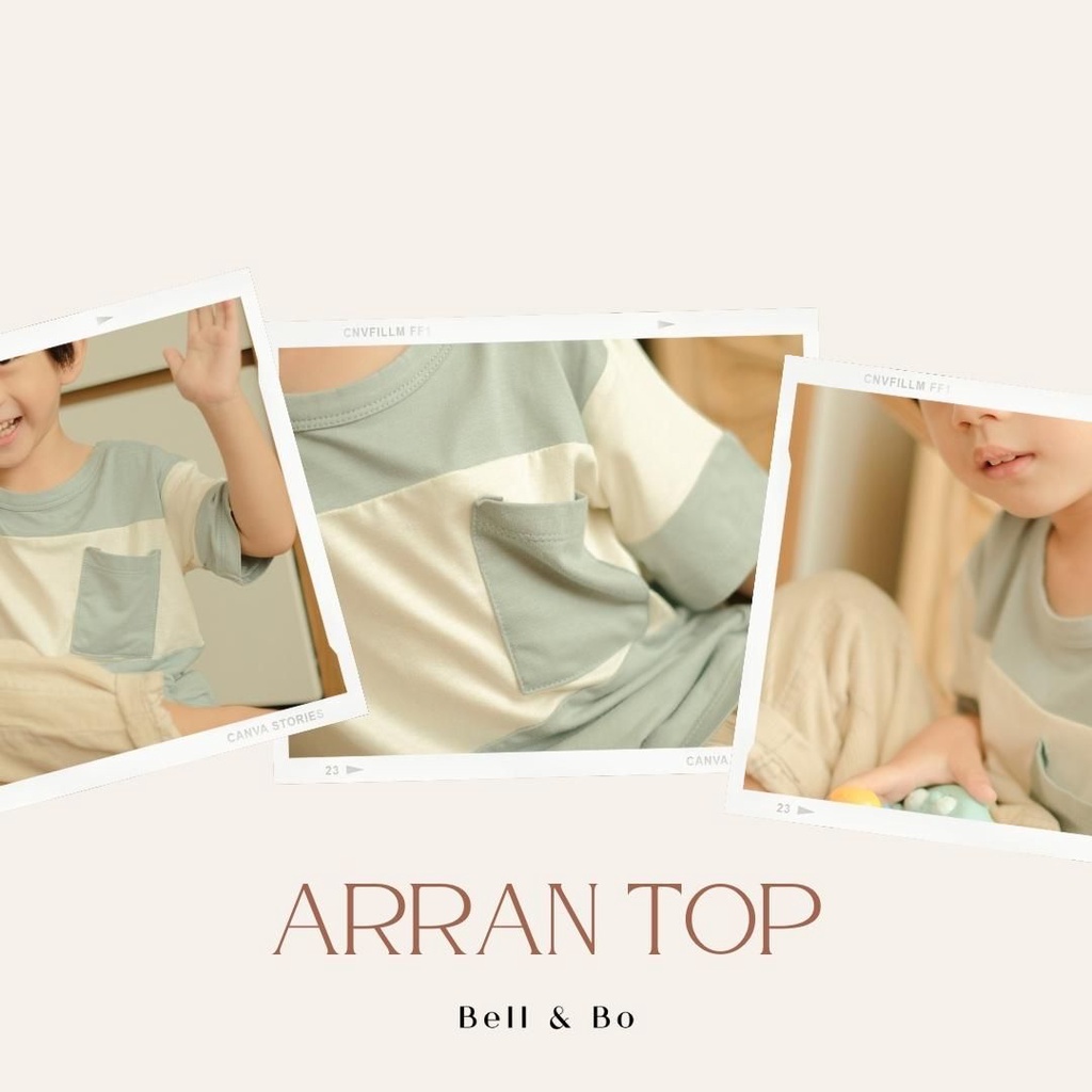 Bell &amp; Bo - Arran Shirt / Kaos Anak Laki Laki Perempuan