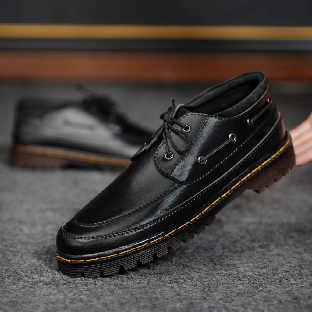 Sepatu Formal Pria Dewasa Kulit Asli Keren Terbaru 2022 - Sepatu Pantofel Pria Keren Murah Kulit Asli Baron Original Asli Lancip Import - Sepatu Kerja Pria Dewasa Kantor Import Original Baron
