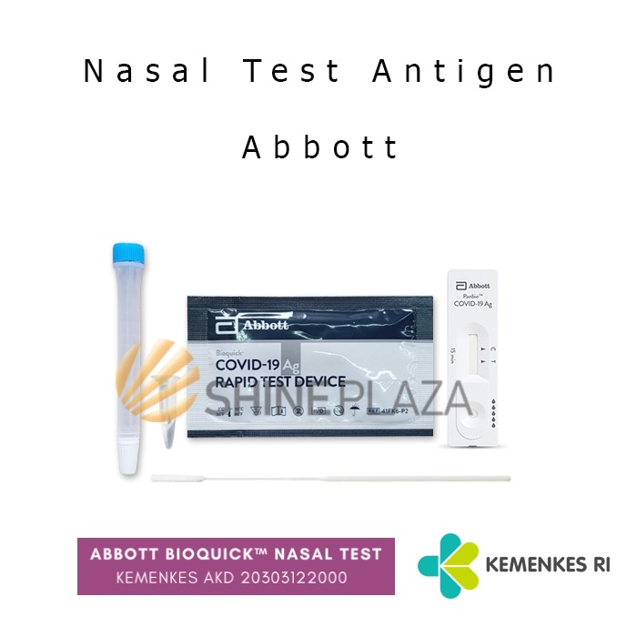 Image of Abbott Bioquick Nasal Alat Swab Rapid Test Antigen Set Satuan Original #0