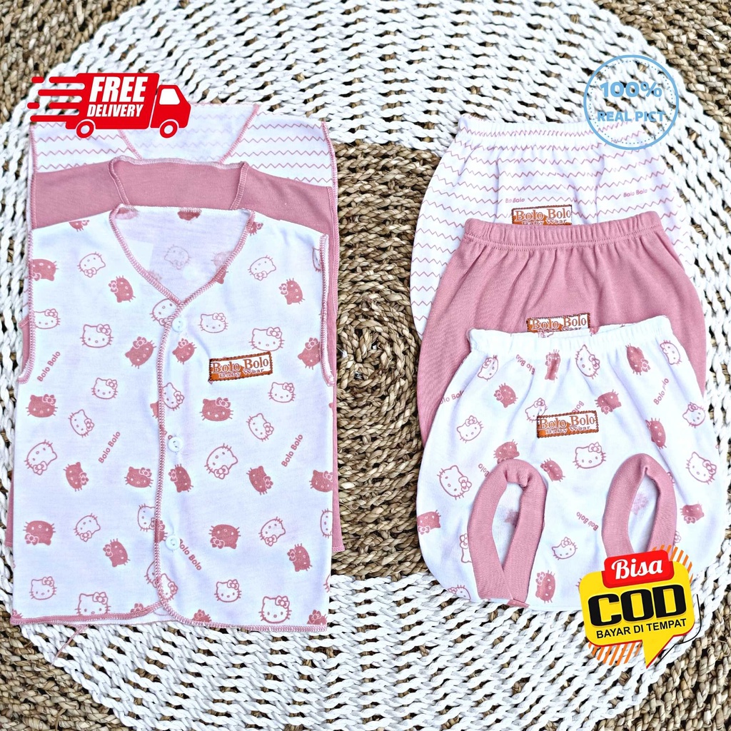 SALE 7.7 - 18 PCS Baju Bayi Celana Bayi Setelan Bayi Perempuan Baju Bayi Perempuan PINK DUSTY Newborn Baju Bayi Baru Lahir Baju Bayi Kekinian Bolo-Bolo Serian PINK DUSTY