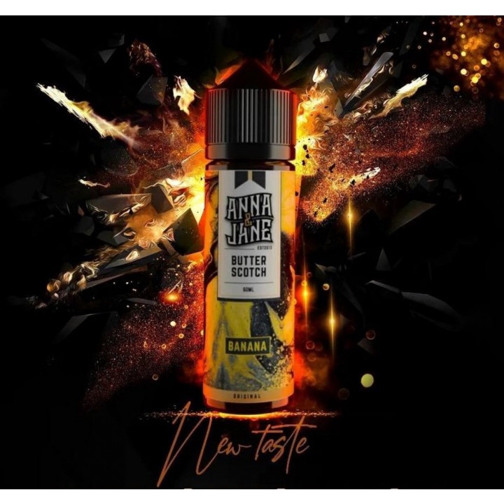 ANNA AND JANE V2 BUTTERSCOTCH BANANA LIQUID 60ML Authentic Anna &amp; jane