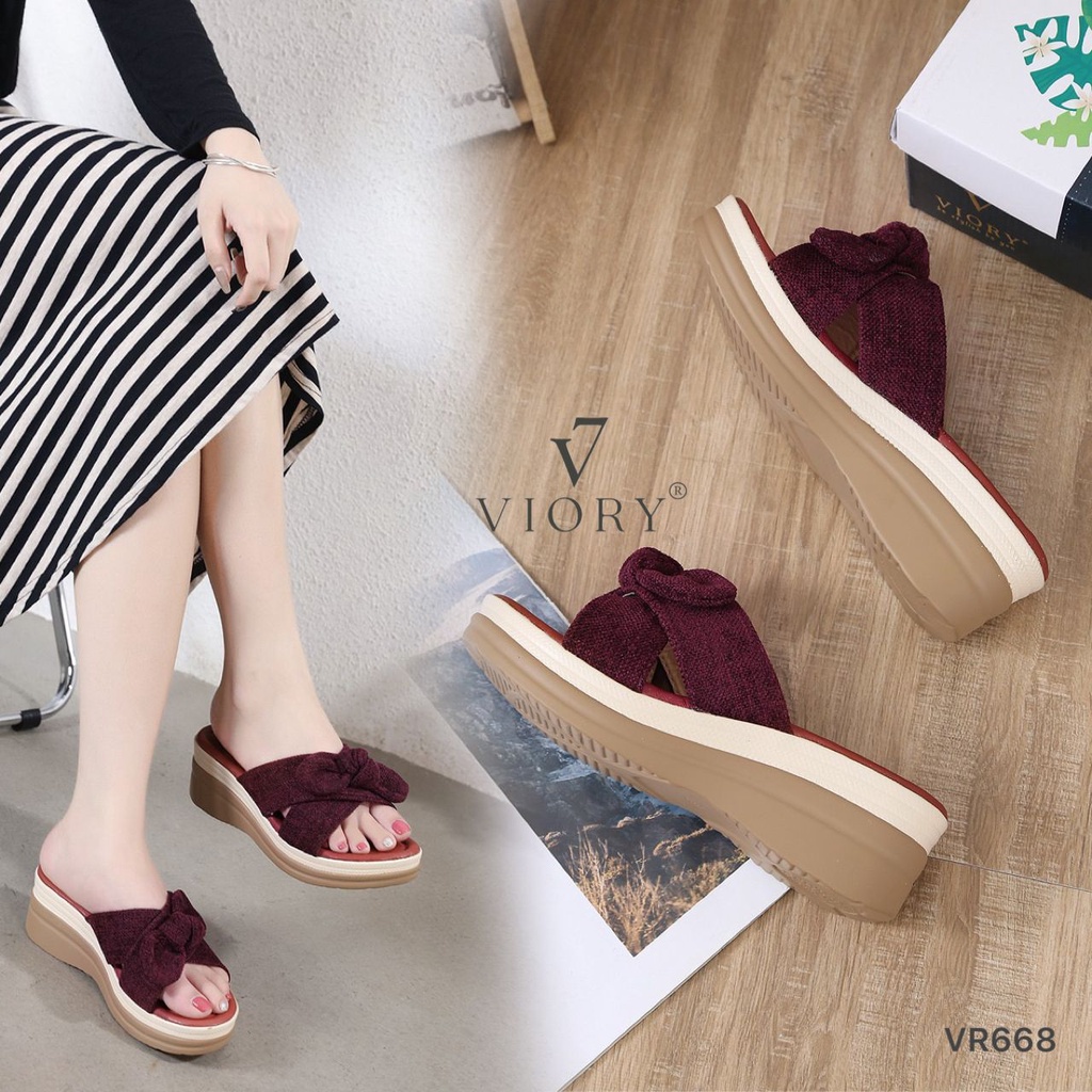 VIORY Wedges Sandal Shoes #VR668 ORIGINAL