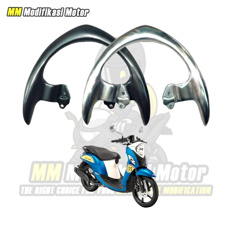 Behel Fino 125 Begel Mio Fino 125 Warna Silver Poles dan Hitam