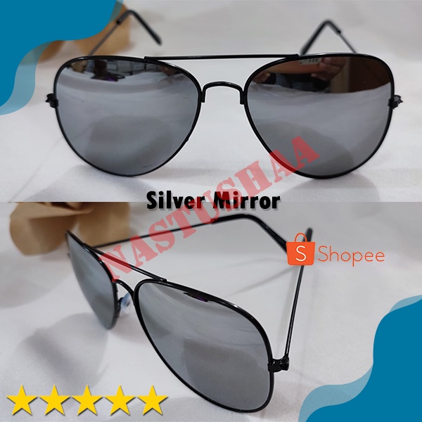 kacamata hitam fashion aviator pria wanita colorful mirror sunglasses unisex kaca mata gaya terlaris