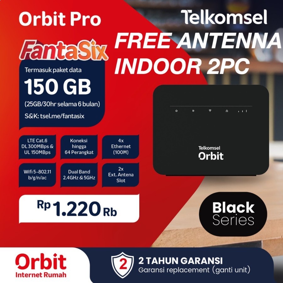 Telkomsel Orbit Pro (HKM281) Router/ Modem/ Wifi 4G High Speed