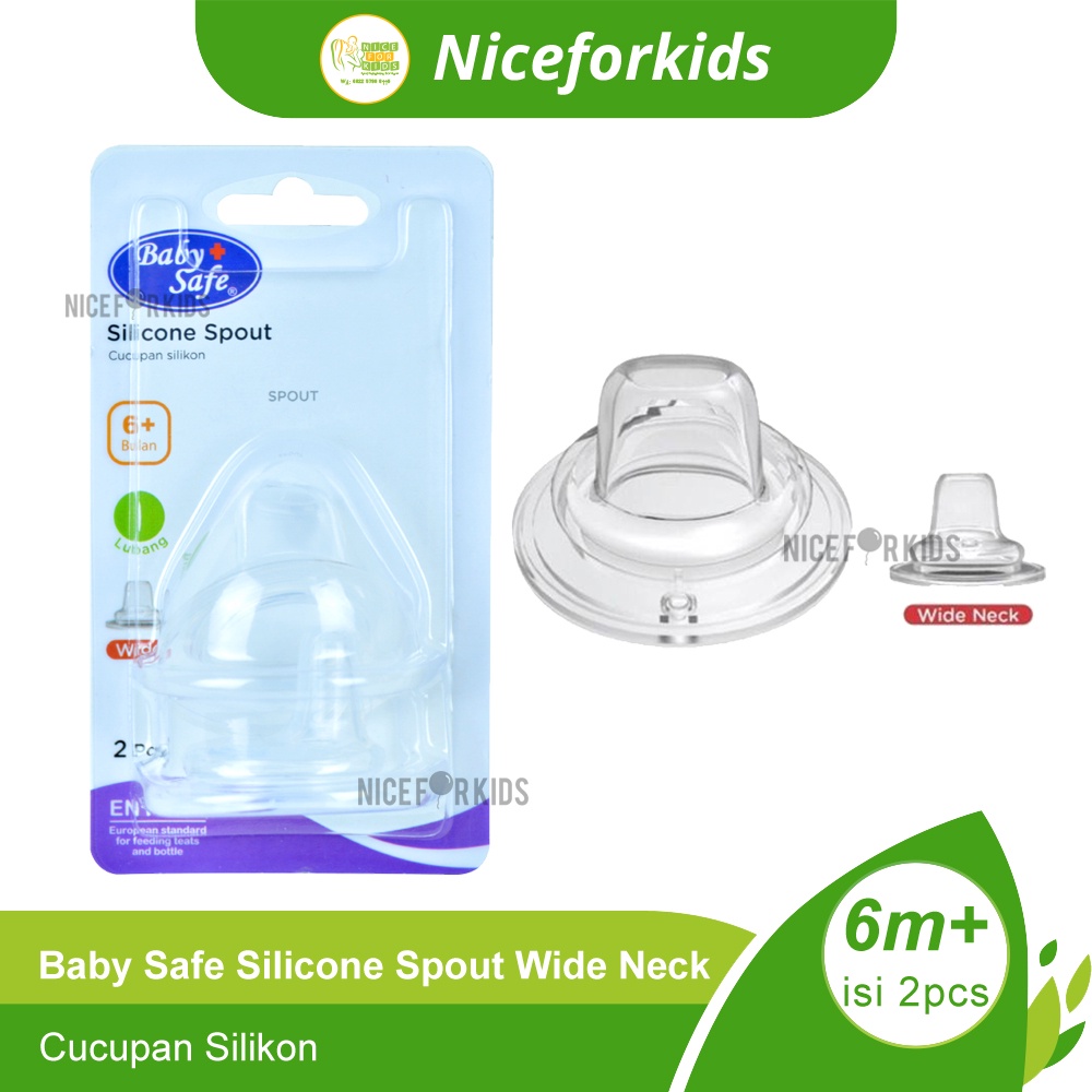 Baby Safe Nipple Spout Cup (DWNCC) / Wide Neck Nipple / Dot Botol Bayi