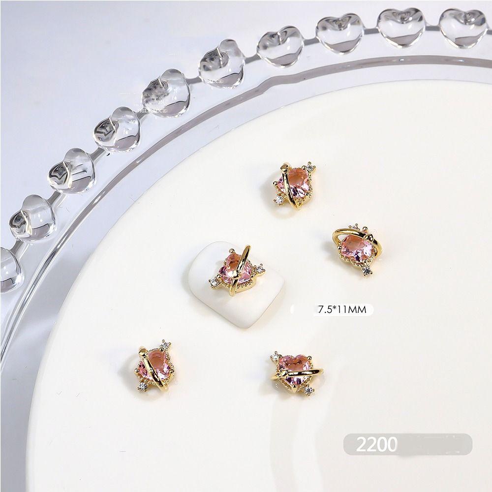 Mxbeauty Dekorasi Nail Art Kecantikan Gadis Cinta Dekorasi Natal Alloy Zirkon Aksesoris Kuku Rhinestones Kuku