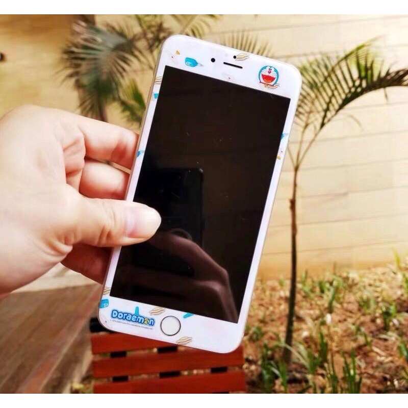 Anti Gores Tempered Glass gambar Miniee Ip 8 ip 8plus ( hanya depan )