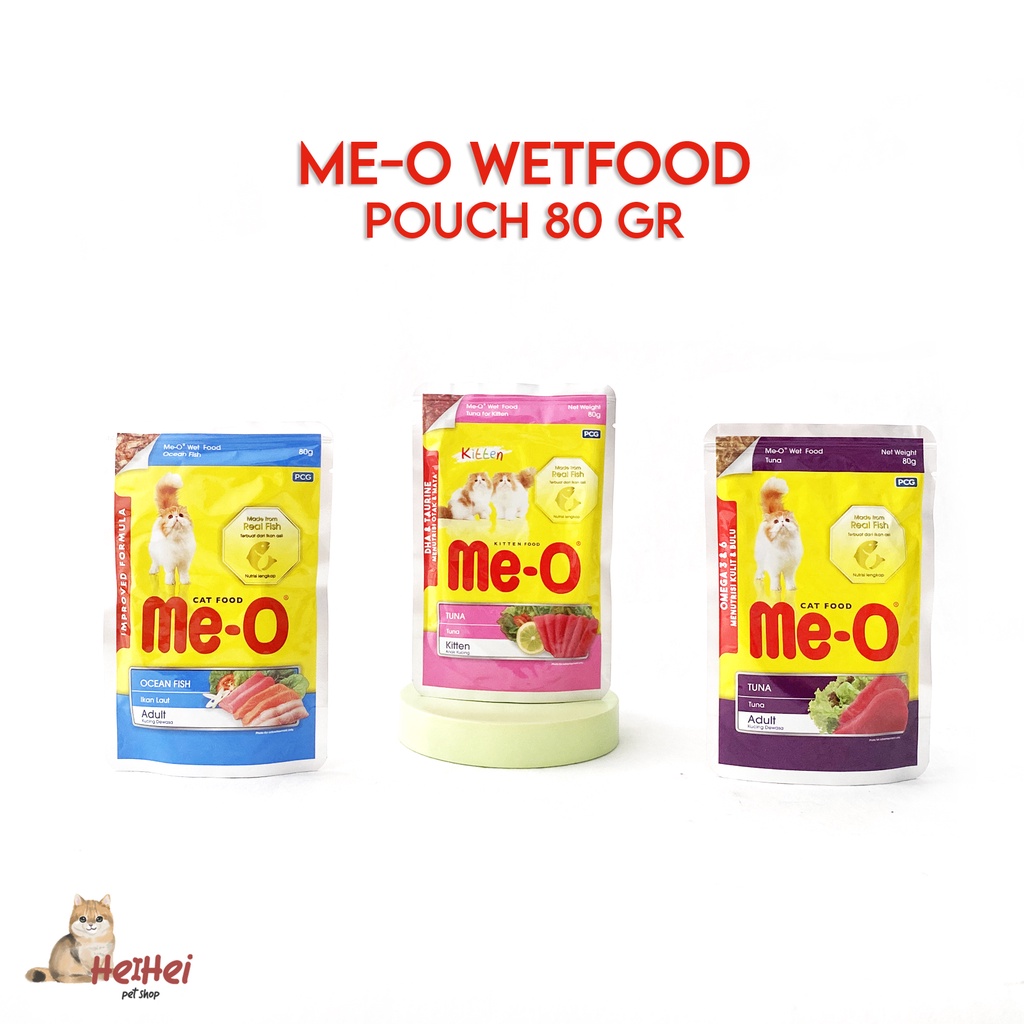 MeO Cat Pouch 80 gr - Makanan Kucing Me-O Pouch Kitten Adult Wet Food / Me O Wetfood