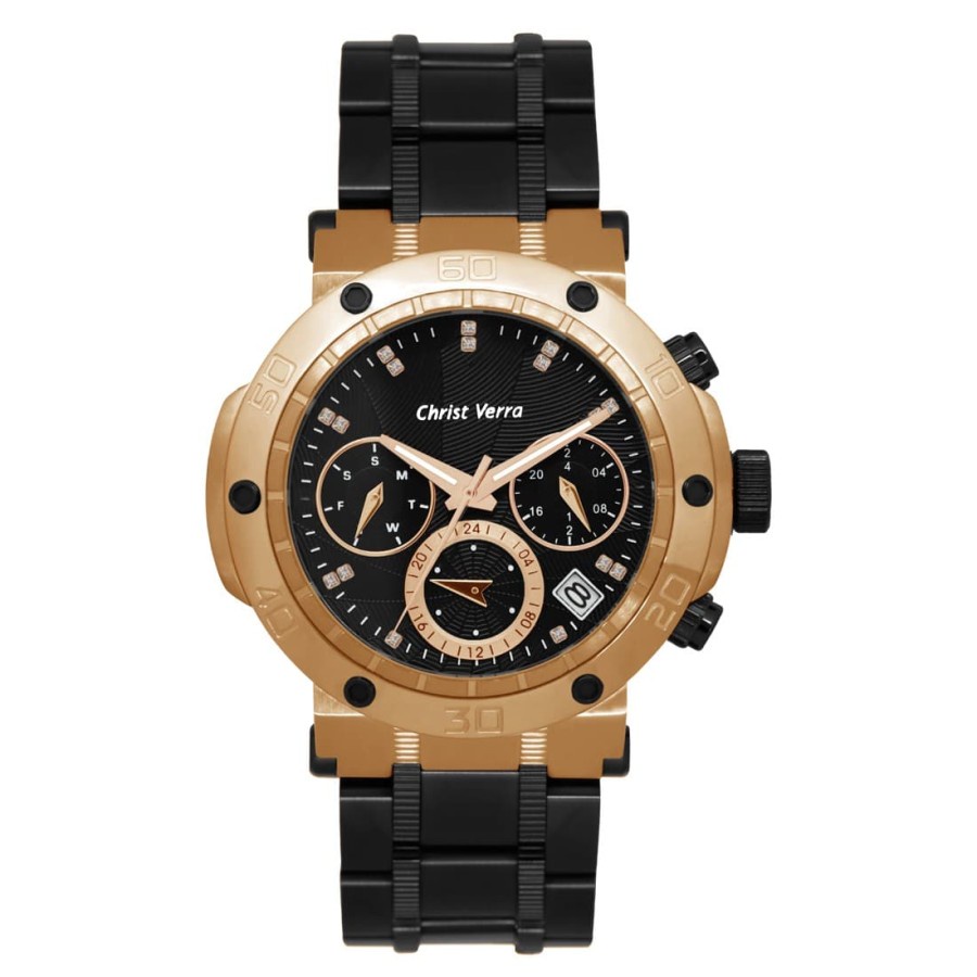 Jam Tangan Wanita Tali Rantai Christ Verra CV 52283LD-18 BLK