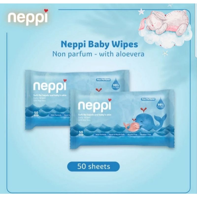 BABY WIPES NEPPI isi 50 sheets / 60s