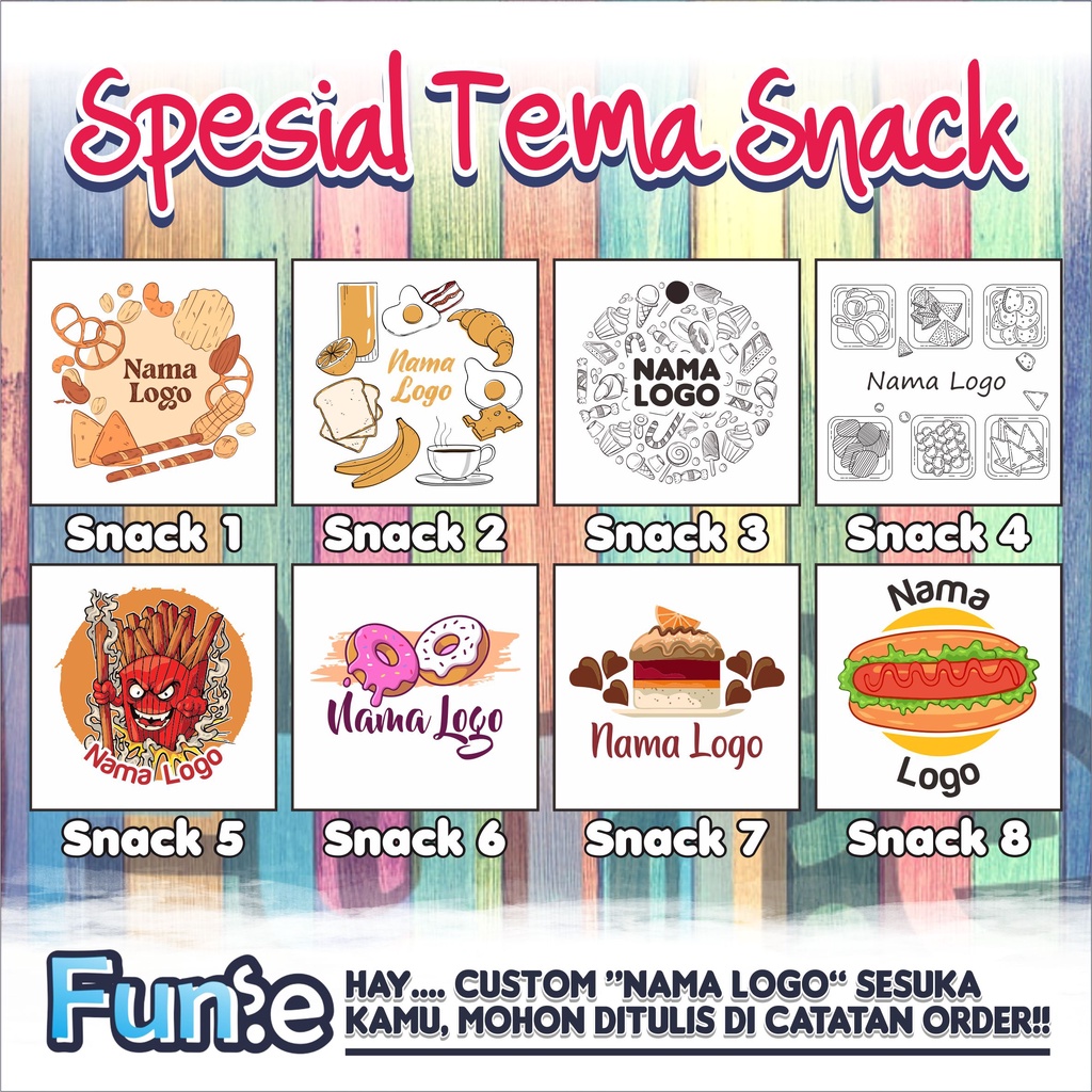 

CUSTOM STIKER SNACK