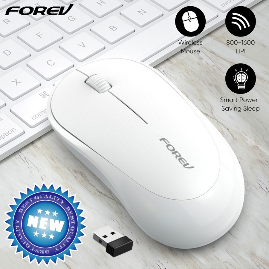 Mouse Wireless Forev FV185 2.4G Ergonomic Gaming Up to 1600DPI