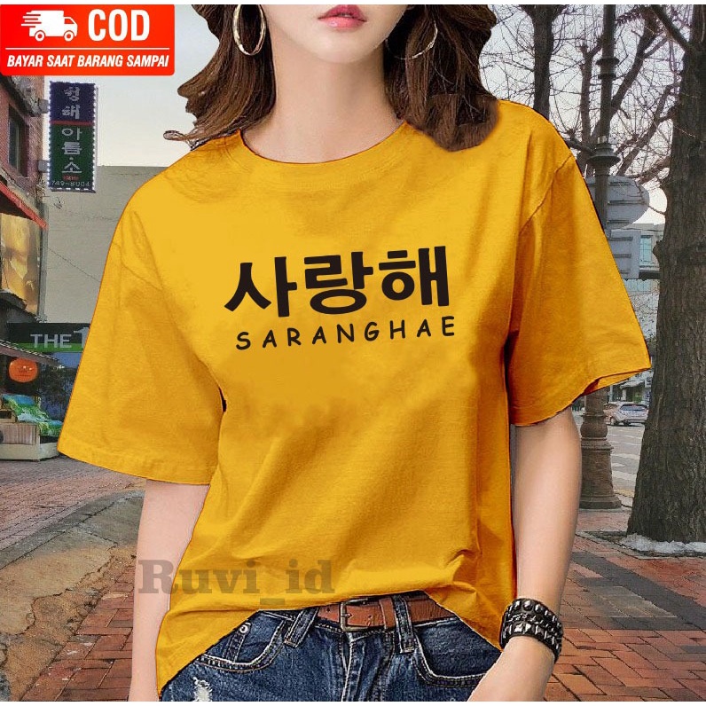 Ruvi_id-KAOS DISTRO / BELI 3 GRATIS HEANDSET EXTRA BASS / KAOS KOREA SARANGHAE / KAOS WANITA / KAOS PRIA / KAOS WANITA KOREAN STYLE / T-SHIRT / BLUS / PRIA KEREN / KAOS OBLONG / ATASAN KEKINIAN / ATASAN MURAH / BAJU JUMBO / BAJU KEKINIAN / BAJU MURAH